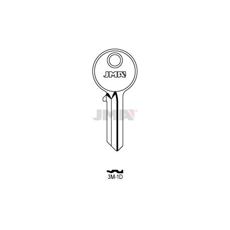 LLAVE JMA ACERO 3M 1D (C)