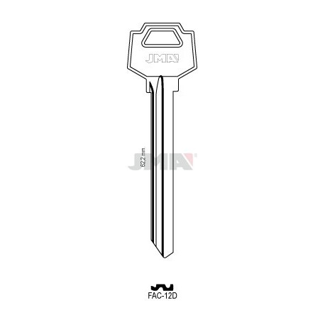 LLAVE JMA ACERO FAC 12D (L.E.)