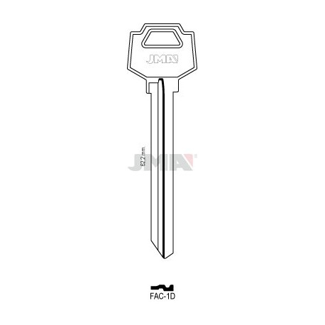 LLAVE JMA ACERO FAC 1D (L.E.)