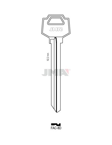 LLAVE JMA ACERO FAC 8D (L.E.)