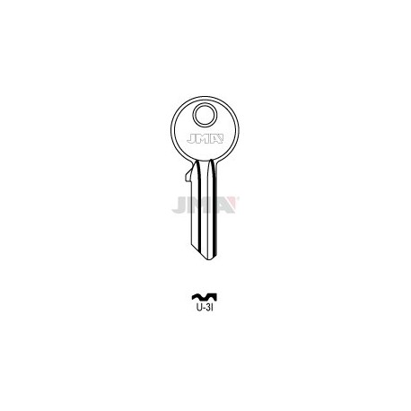 LLAVE JMA ACERO U 3I (B)