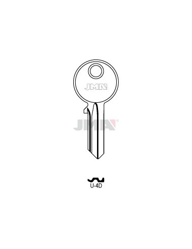 LLAVE JMA ACERO U 4D (B)