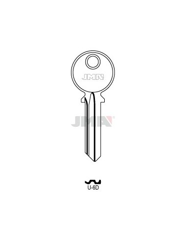 LLAVE JMA ACERO U 6D (B)