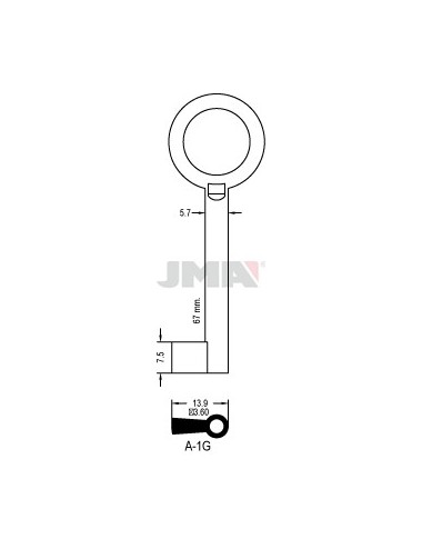 LLAVE JMA ARMARIO A 1G