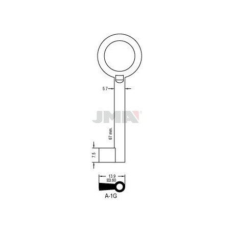 LLAVE JMA ARMARIO A 1G