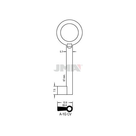 LLAVE JMA ARMARIO A 1G CV