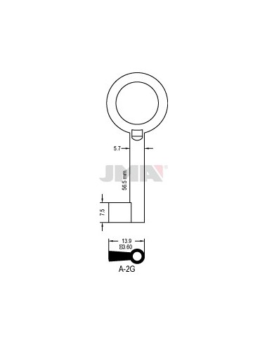 LLAVE JMA ARMARIO A 2G