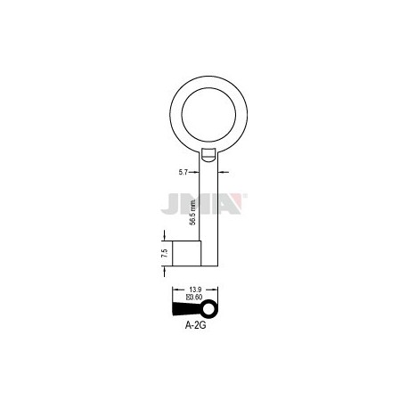LLAVE JMA ARMARIO A 2G