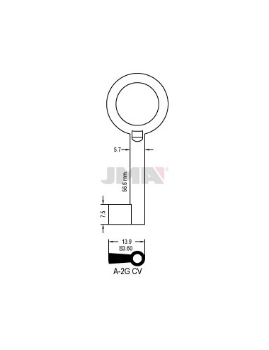 LLAVE JMA ARMARIO A 2G CV