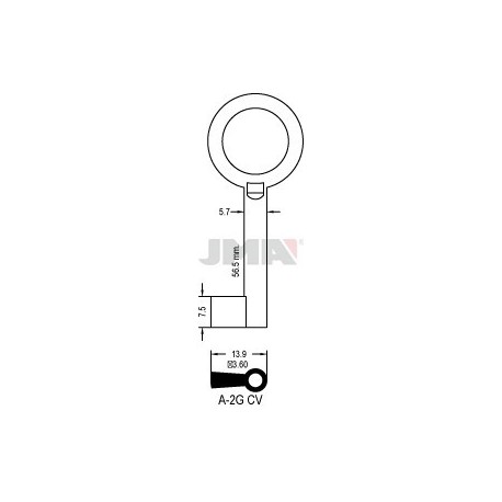 LLAVE JMA ARMARIO A 2G CV