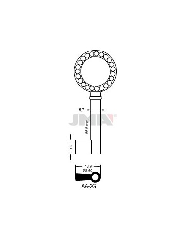 LLAVE JMA ARMARIO AA 2G