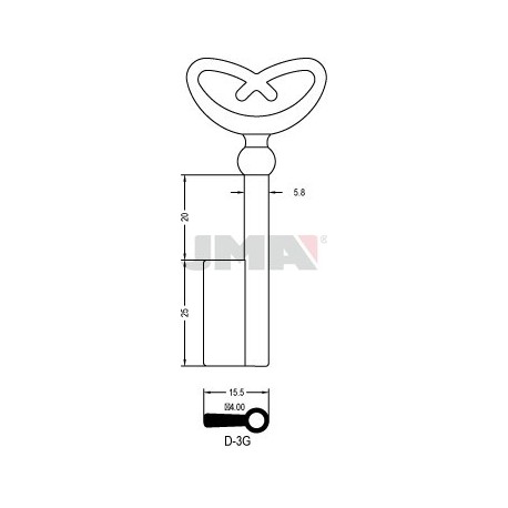 LLAVE JMA ARMARIO D 3G