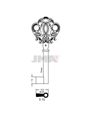 LLAVE JMA ARMARIO E 1G