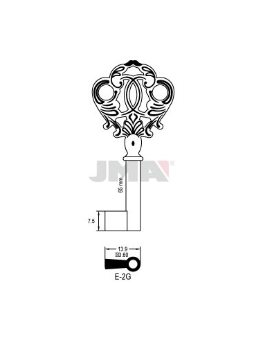 LLAVE JMA ARMARIO E 2G