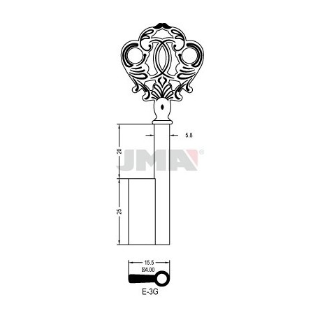 LLAVE JMA ARMARIO E 3G