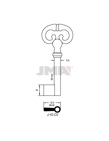 LLAVE JMA ARMARIO J 1G (CV)