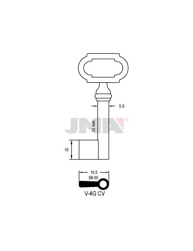 LLAVE JMA ARMARIO V 4G (CV)
