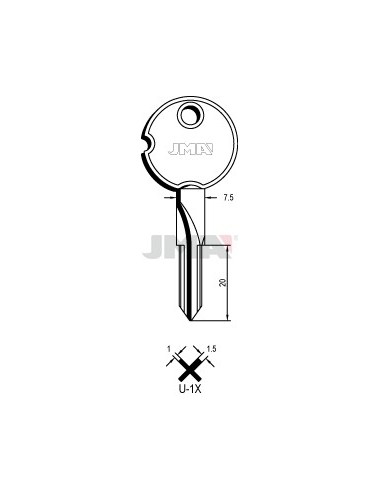 LLAVE JMA CRUCIFORME U 1X