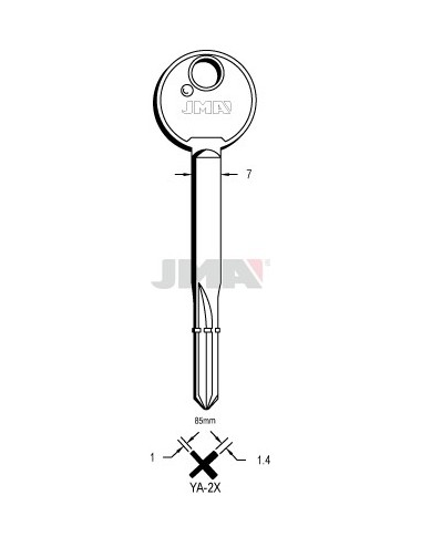 LLAVE JMA CRUCIFORME YA 2X