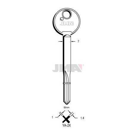 LLAVE JMA CRUCIFORME YA 2X