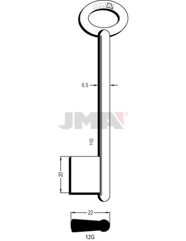LLAVE JMA GORJA 12 G