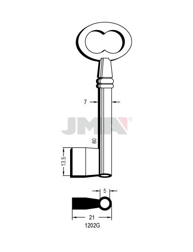 LLAVE JMA GORJA 1202G
