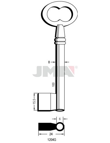 LLAVE JMA GORJA 1204G