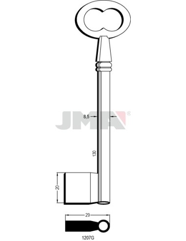 LLAVE JMA GORJA 1207 G