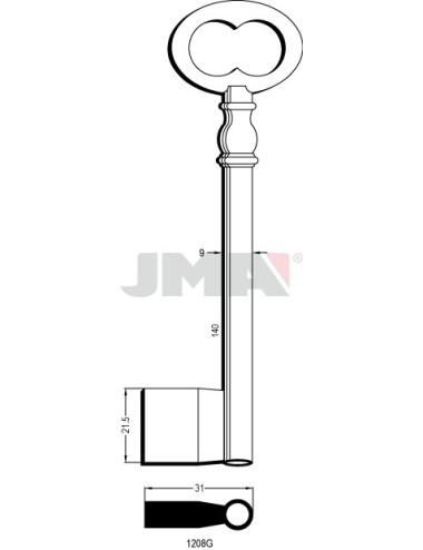 LLAVE JMA GORJA 1208 G