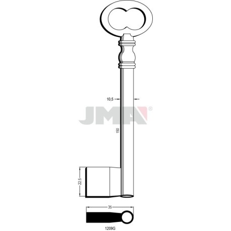 LLAVE JMA GORJA 1209 G