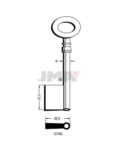 LLAVE JMA GORJA 1214G