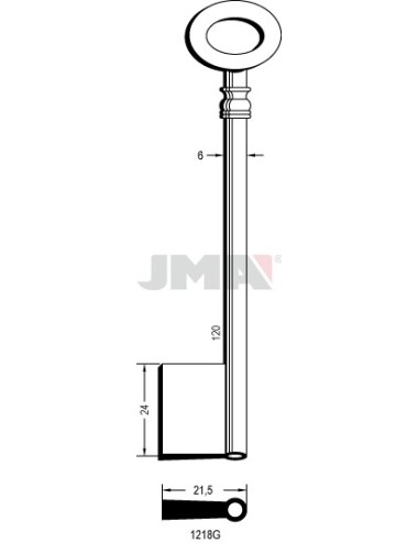 LLAVE JMA GORJA 1218 G