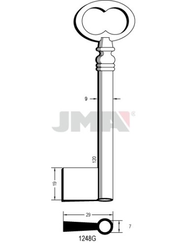 LLAVE JMA GORJA 1248G