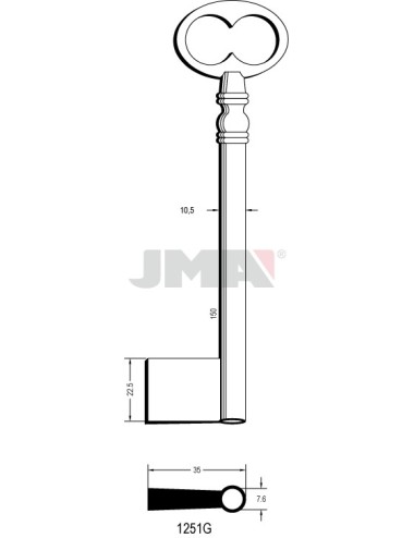 LLAVE JMA GORJA 1251G