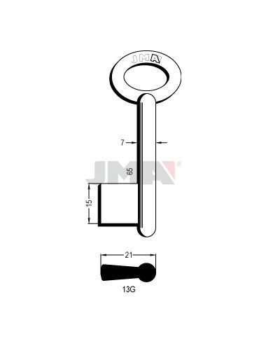LLAVE JMA GORJA 13G