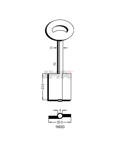 LLAVE JMA GORJA 1602G