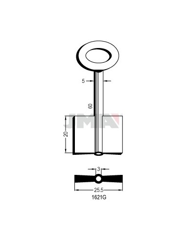 LLAVE JMA GORJA 1621 G