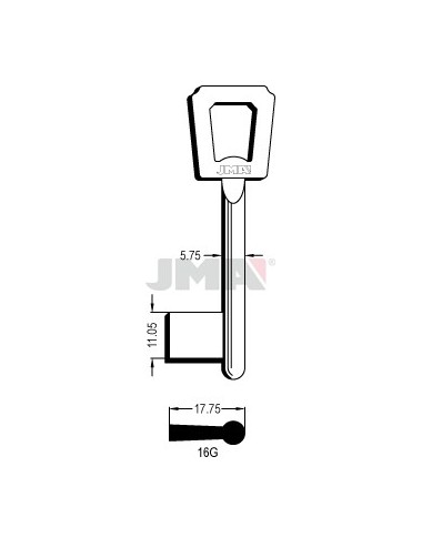 LLAVE JMA GORJA 16G