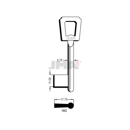 LLAVE JMA GORJA 16G