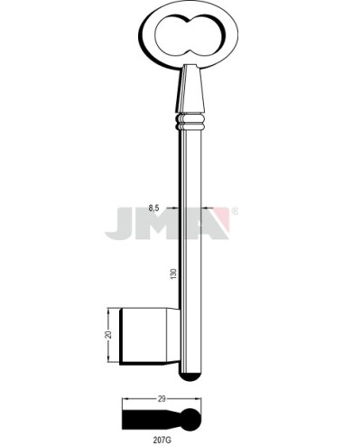 LLAVE JMA GORJA 207 G
