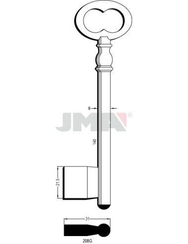 LLAVE JMA GORJA 208 G