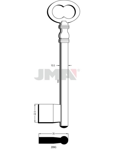 LLAVE JMA GORJA 209 G