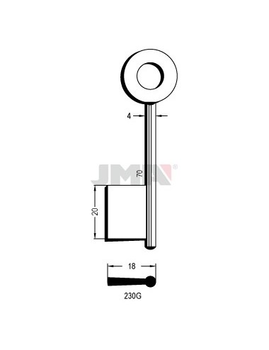 LLAVE JMA GORJA 230G
