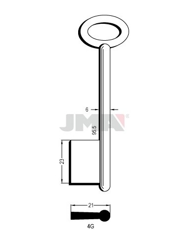 LLAVE JMA GORJA 4 G