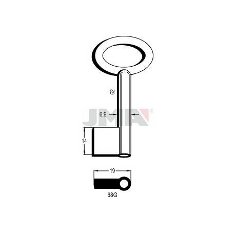 LLAVE JMA GORJA 68G
