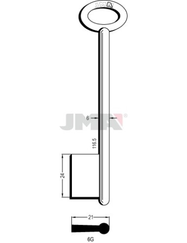LLAVE JMA GORJA 6G