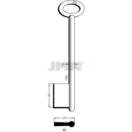 LLAVE JMA GORJA 6G