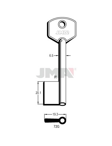 LLAVE JMA GORJA 72G