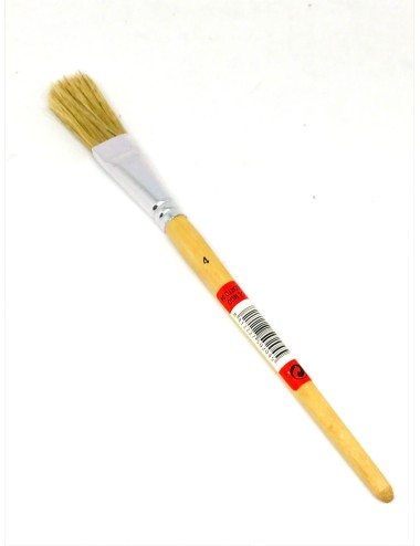 BROCHA PLANA M/MADERA PARA PEGAMENTO Nº4