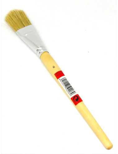 BROCHA PLANA M/MADERA PARA PEGAMENTO Nº6